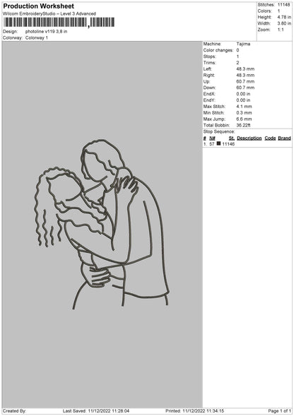 Photoline V119 Embroidery File 6 sizes