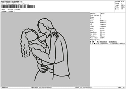 Photoline V119 Embroidery File 6 sizes