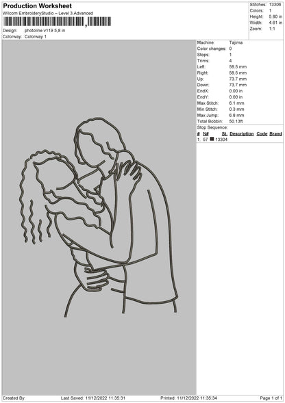 Photoline V119 Embroidery File 6 sizes