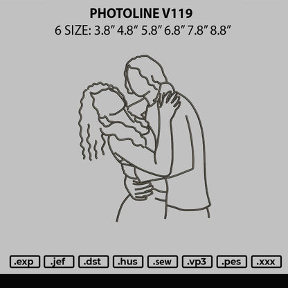 Photoline V119 Embroidery File 6 sizes
