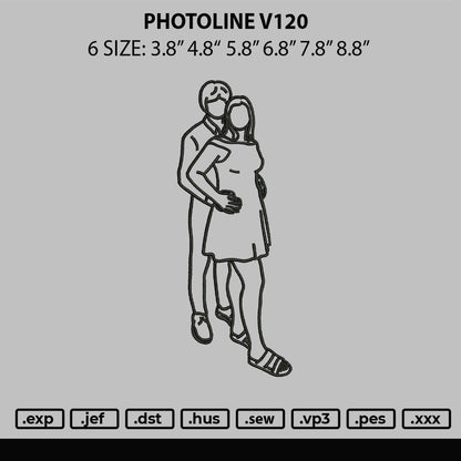 Photoline V120 Embroidery File 6 sizes