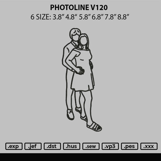 Photoline V120 Embroidery File 6 sizes