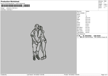 Photoline V120 Embroidery File 6 sizes