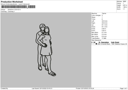 Photoline V120 Embroidery File 6 sizes