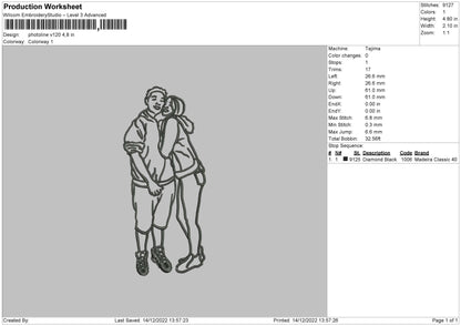 Photoline V120 Embroidery File 6 sizes