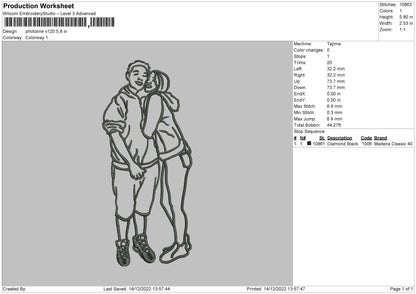 Photoline V120 Embroidery File 6 sizes