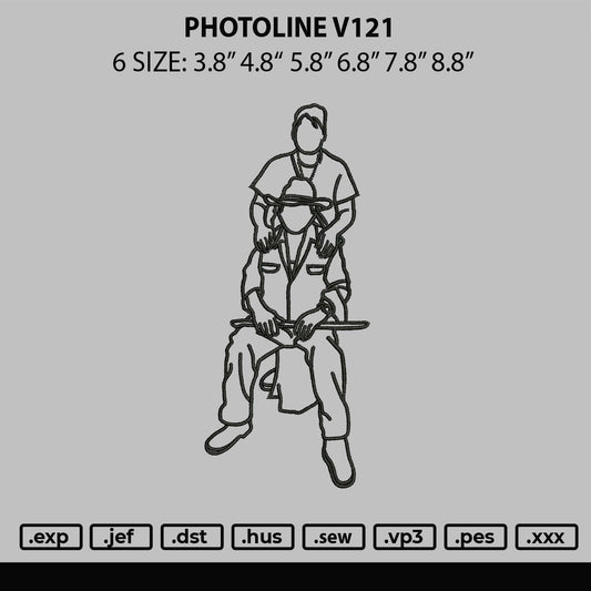 Photoline V121 Embroidery File 6 Sizes