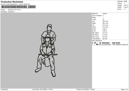 Photoline V121 Embroidery File 6 Sizes