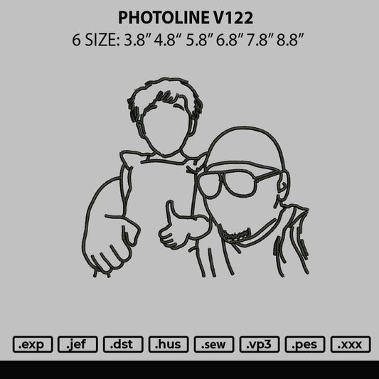 Photoline V122 Embroidery File 6 sizes