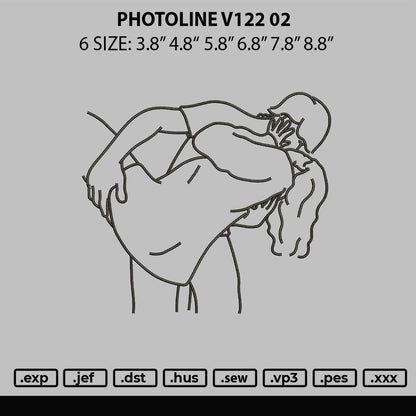 Photoline V122 02 Embroidery File 6 sizes