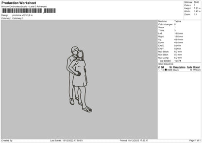 Photoline V123 Embroidery File 6 sizes