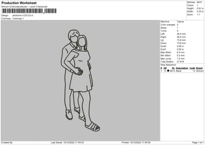Photoline V123 Embroidery File 6 sizes