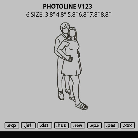 Photoline V123 Embroidery File 6 sizes