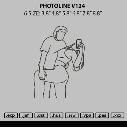 Photoline V124 Embroidery File 6 sizes