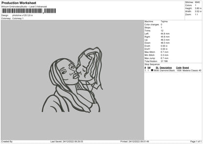 Photoline V125 V002 Embroidery File 6 sizes