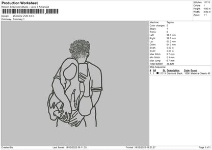 Photoline V125 Embroidery File 6 sizes