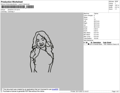 Photoline V15 Embroidery File 4 size