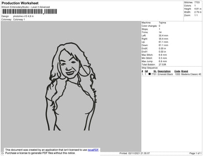 Photoline V15 Embroidery File 4 size
