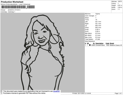 Photoline V15 Embroidery File 4 size