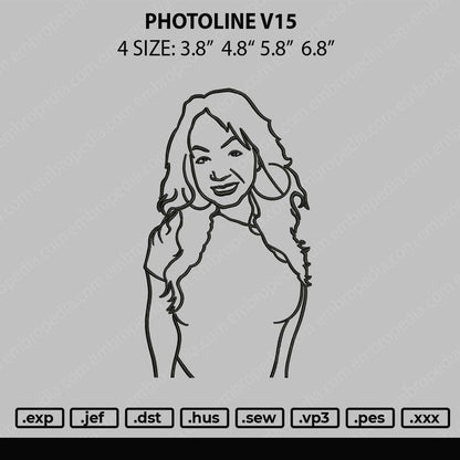 Photoline V15 Embroidery File 4 size
