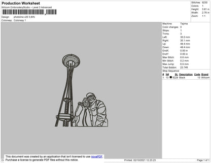 Photoline V20 Embroidery File 4 size