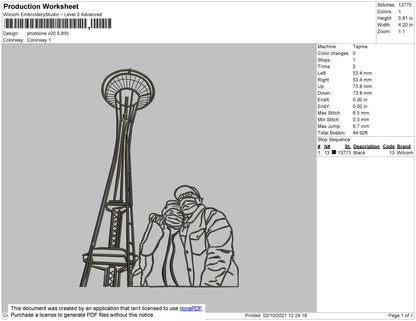 Photoline V20 Embroidery File 4 size