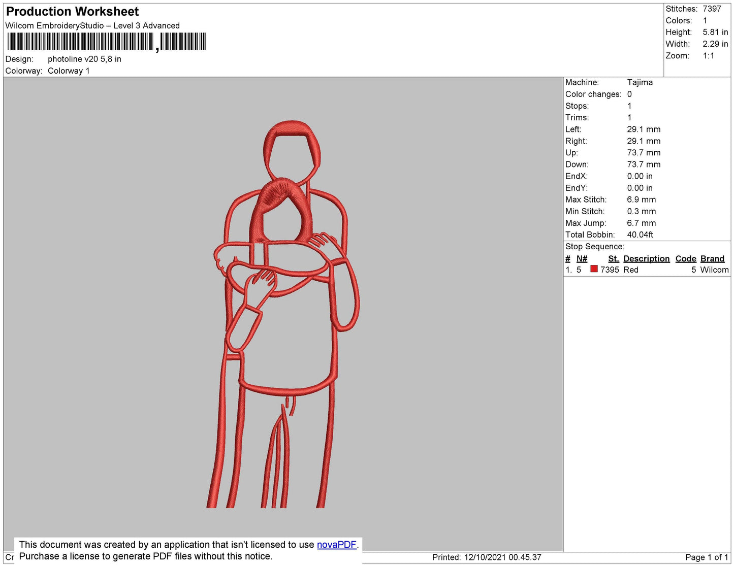 Photoline V20 Embroidery File 4 size