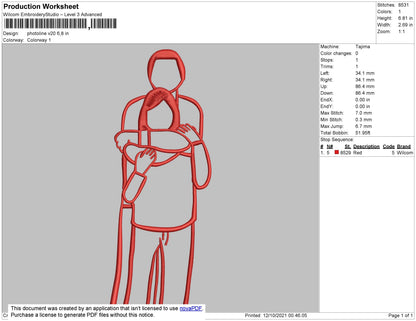 Photoline V20 Embroidery File 4 size