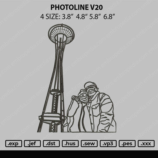 Photoline V20 Embroidery File 4 size