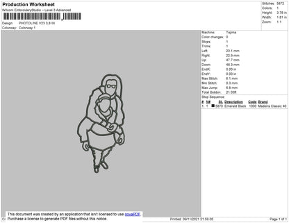 Photoline V23 Embroidery File 4 size