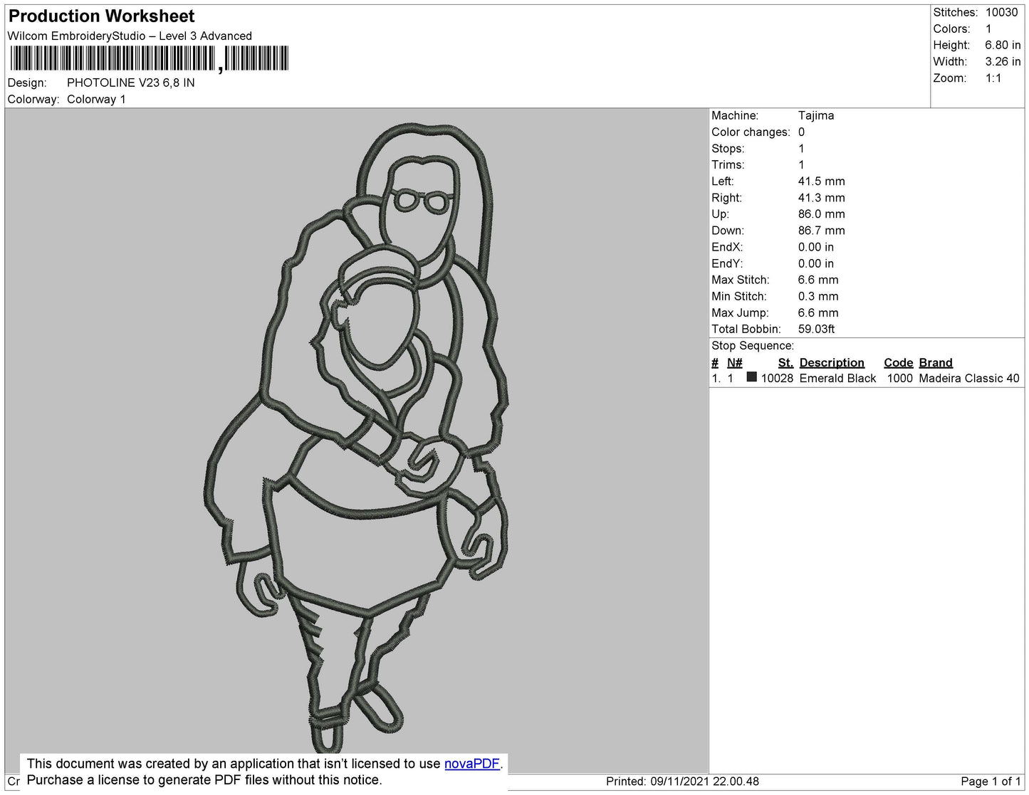Photoline V23 Embroidery File 4 size