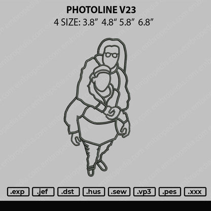 Photoline V23 Embroidery File 4 size