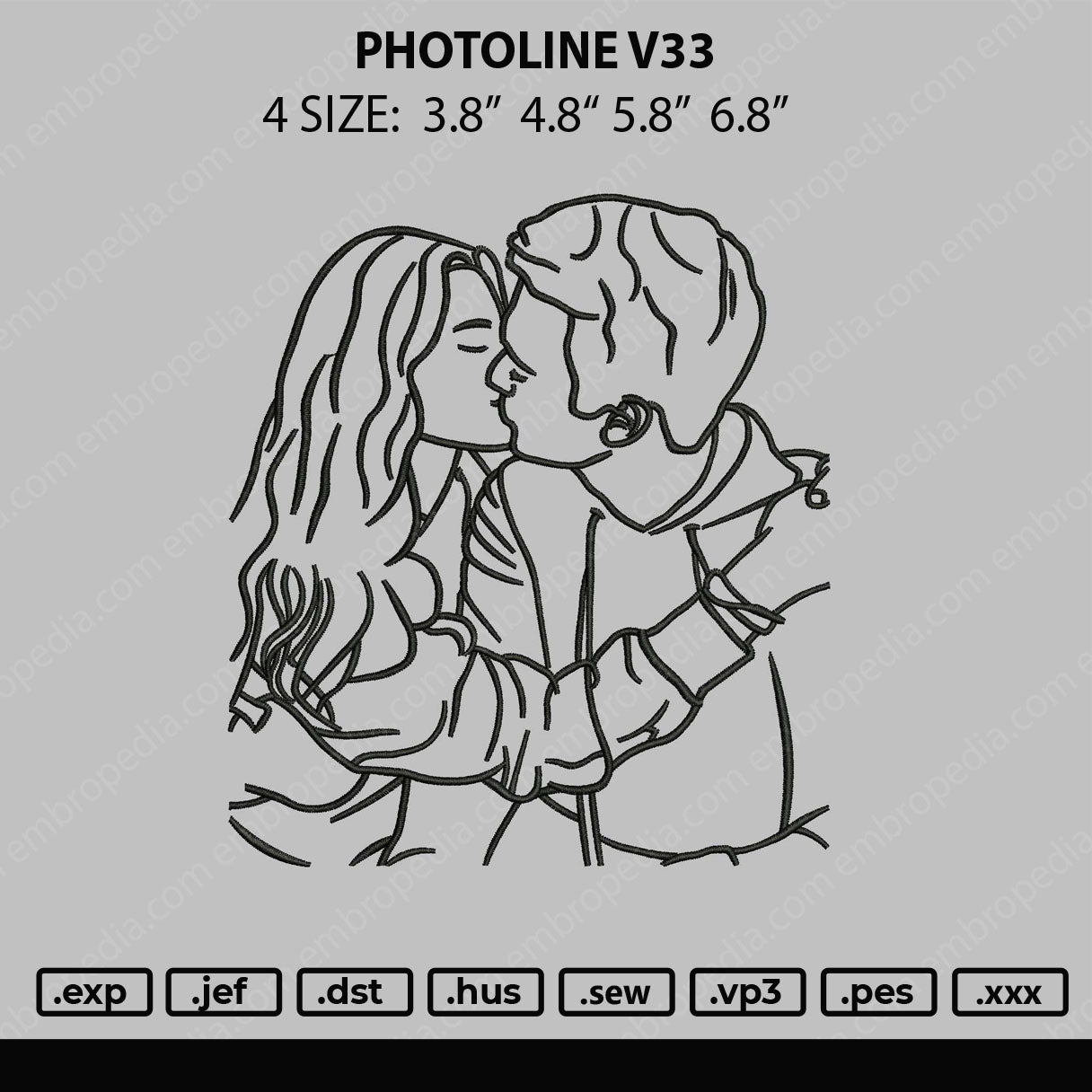 Photoline V33 Embroidery File 4 size