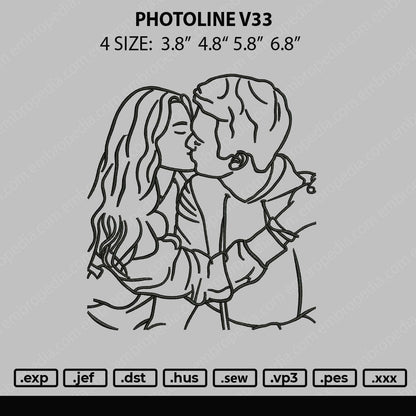 Photoline V33 Embroidery File 4 size