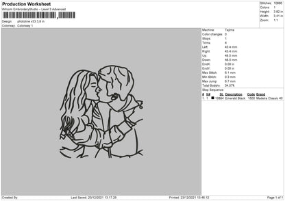 Photoline V33 Embroidery File 4 size