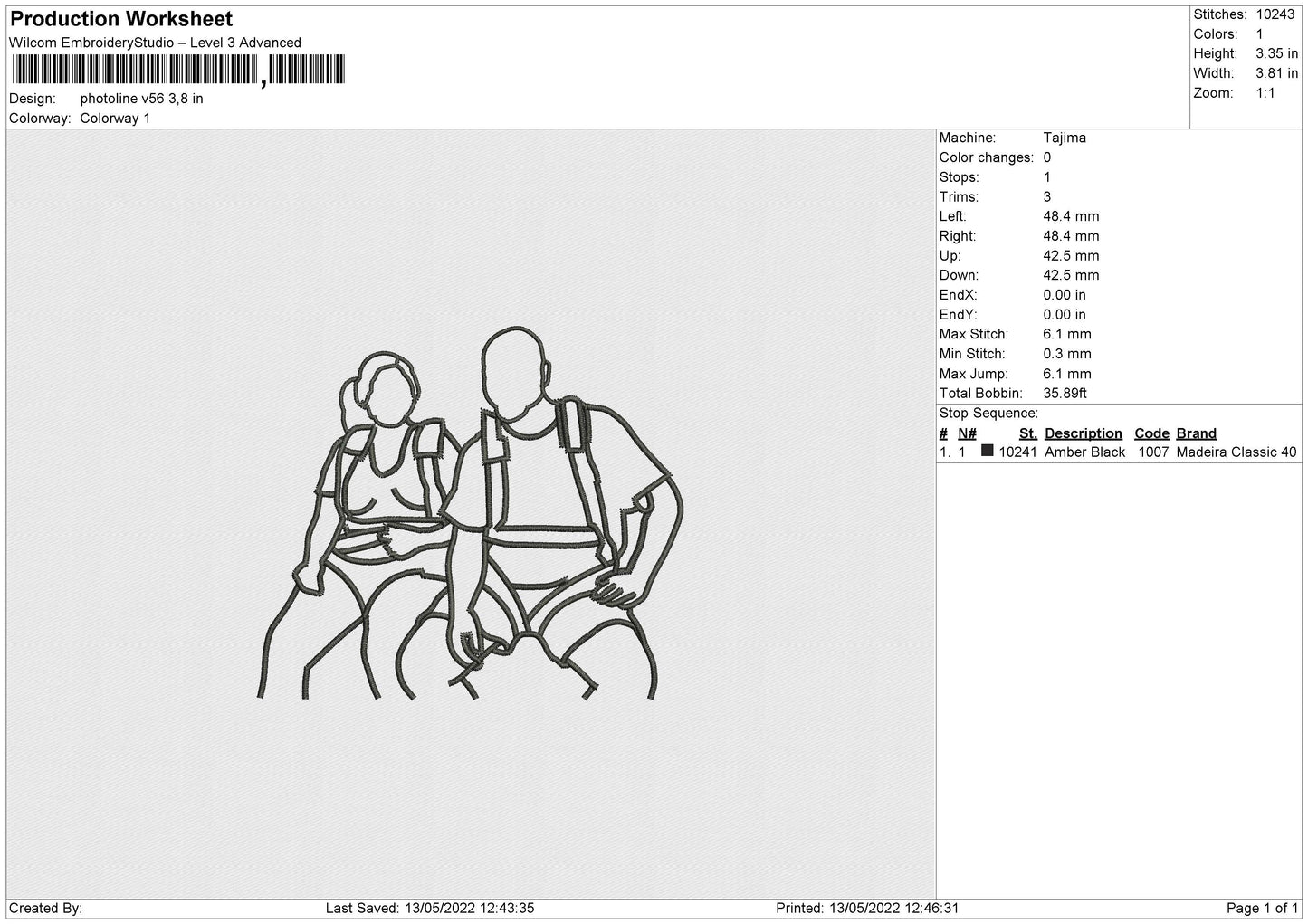 Photoline V56 Embroidery File 4 size