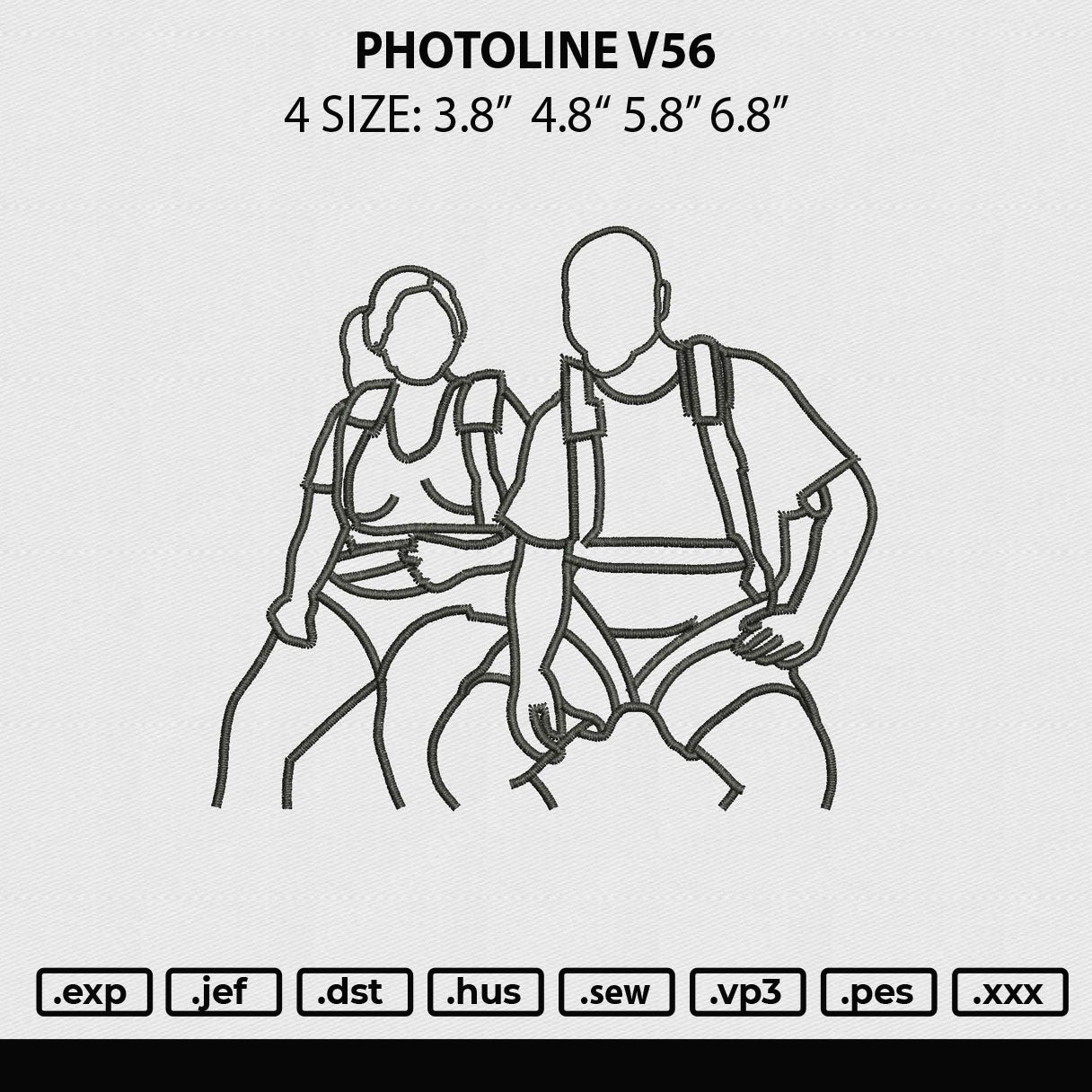 Photoline V56 Embroidery File 4 size