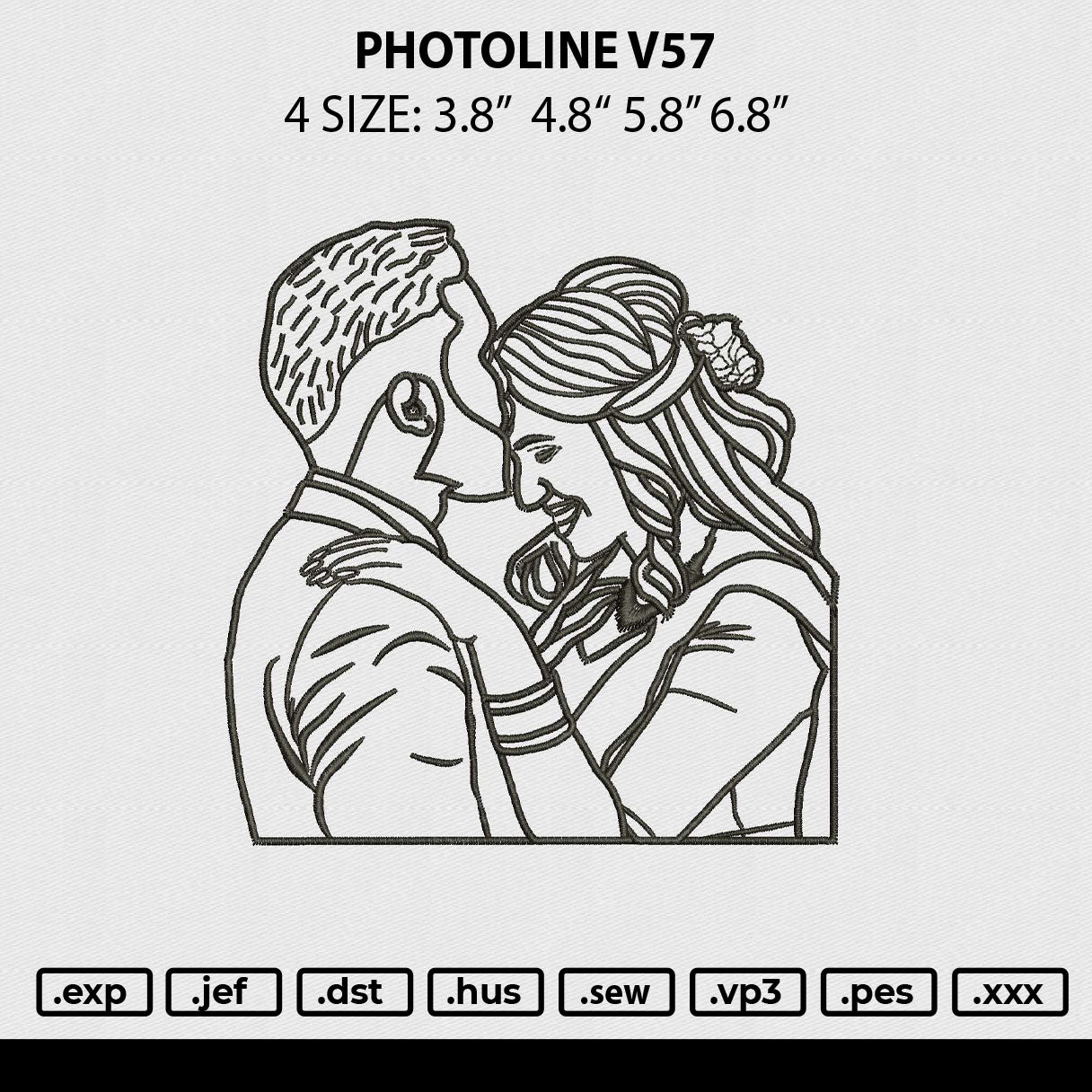 Photoline V57 Embroidery File 4 size