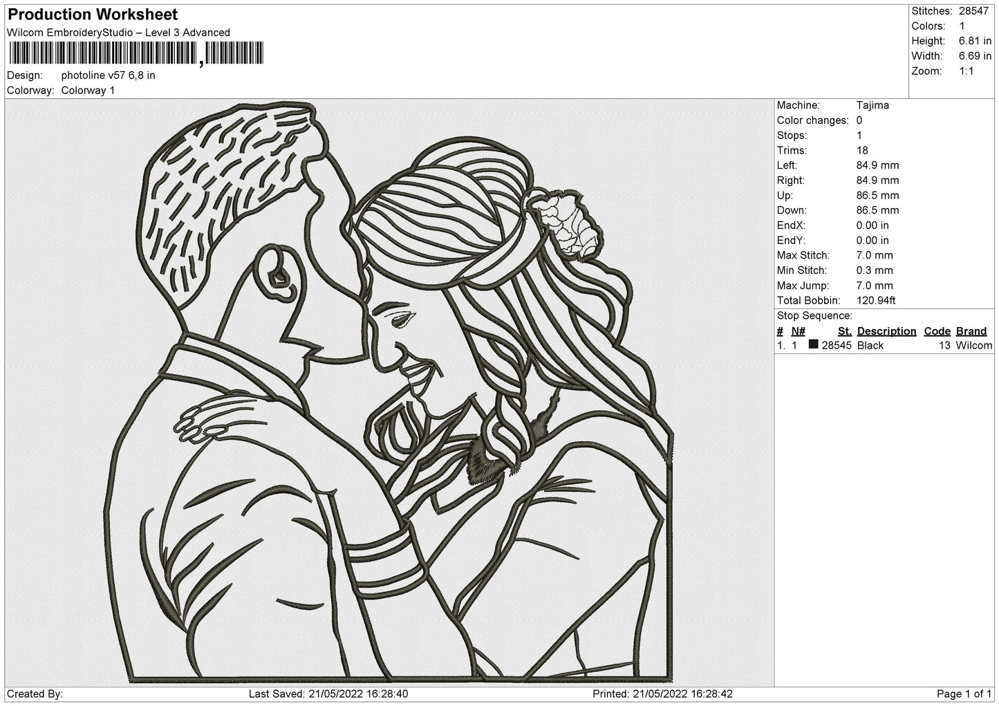 Photoline V57 Embroidery File 4 size