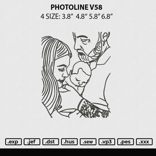 Photoline V58 Embroidery File 4 sizes