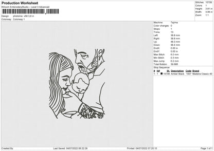 Photoline V58 Embroidery File 4 sizes