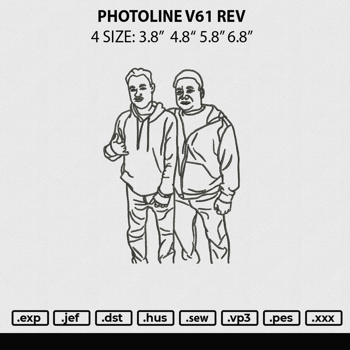 Photoline V61 Embroidery File 4 sizes