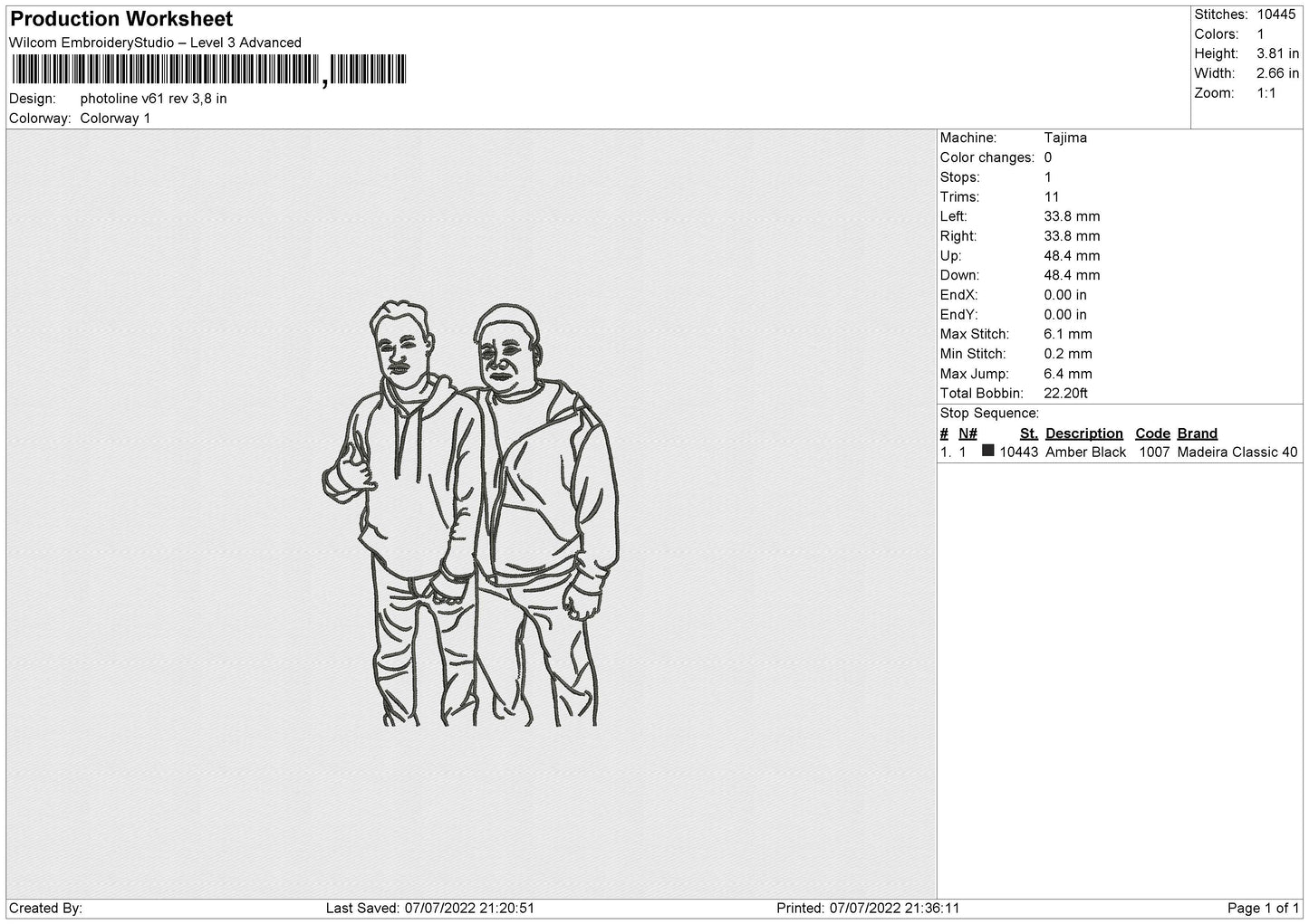Photoline V61 Embroidery File 4 sizes