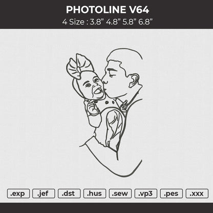 Photoline V64 Embroidery File 4 size