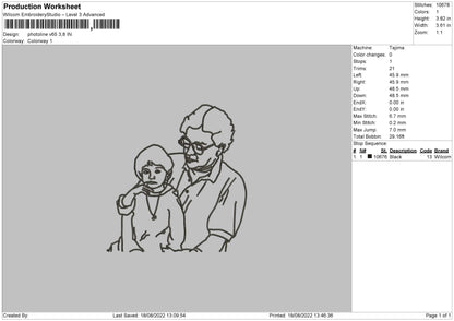 Photoline V65 Embroidery File 5 sizes
