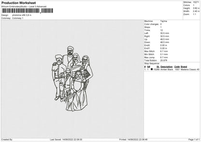 Photoline V68 Embroidery File 4 size