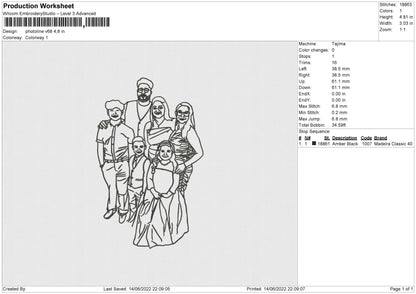 Photoline V68 Embroidery File 4 size