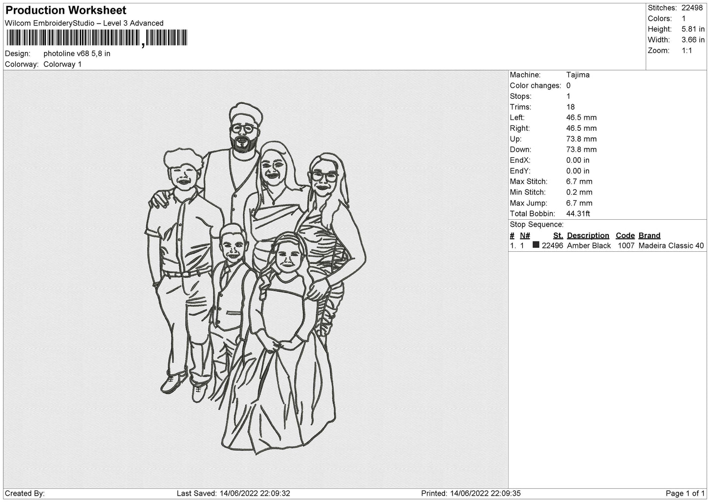 Photoline V68 Embroidery File 4 size