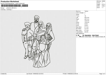 Photoline V68 Embroidery File 4 size