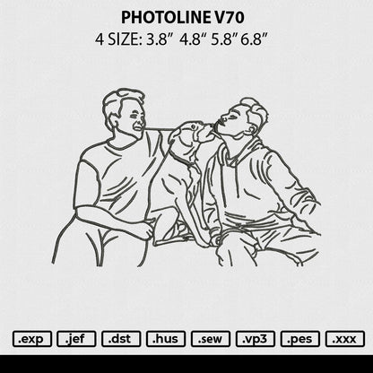 Photoline V70 Embroidery File 4 sizes